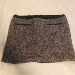 Black/Gray Tweed Skirt